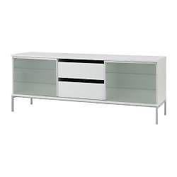 Ikea televisie meubel Tobo wit met achterpaneel
