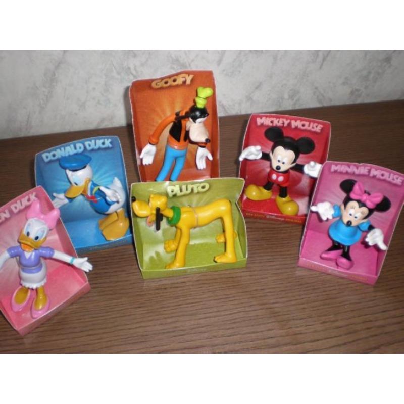 Disney poppetjes DONALD, MICKEY ,MINNIE,GOOFY
