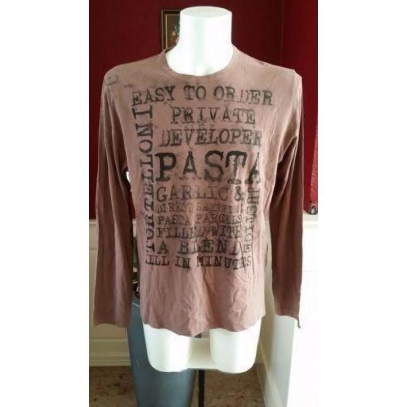 Gratis verzenden bruine Hugo Boss longsleeve mt XL