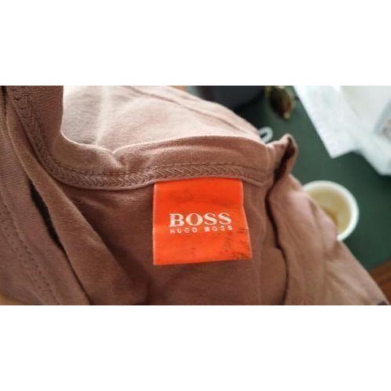 Gratis verzenden bruine Hugo Boss longsleeve mt XL