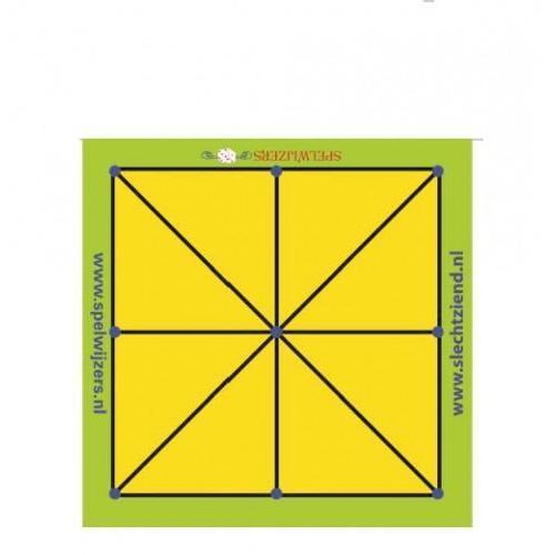Spelzeil MTI 40 x 40 cm + 4 stenen wit