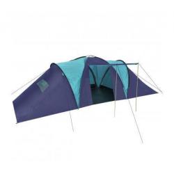 Polyester 9-persoons kampeertent (donkerblauw/blauw)