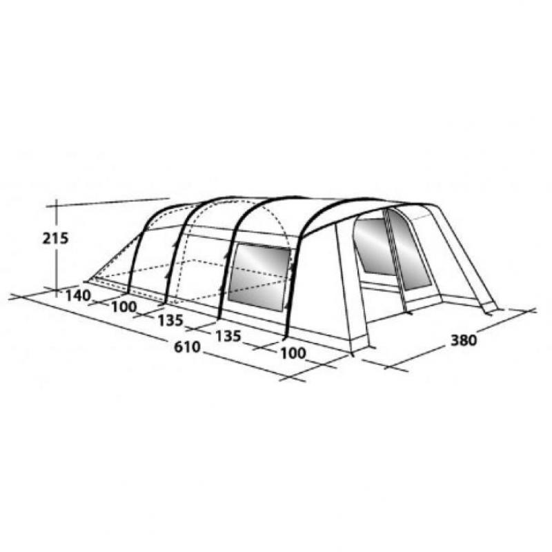 Outwell Whitecove 6 persoonstent/ ongebruikt/ met bon