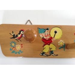 Vintage kinderkapstok - kapstok kinderkamer