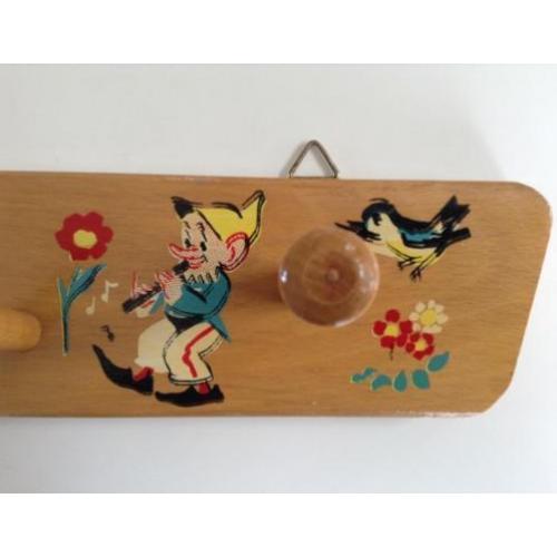 Vintage kinderkapstok - kapstok kinderkamer