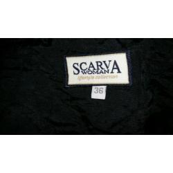 Nette Zwarte velours rok van SCARVA MT S
