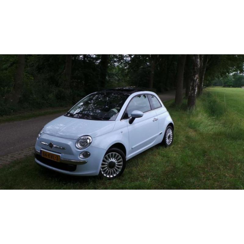 Fiat 500 1.2 Lounge Dualogic 43000 km! sky blue start&go