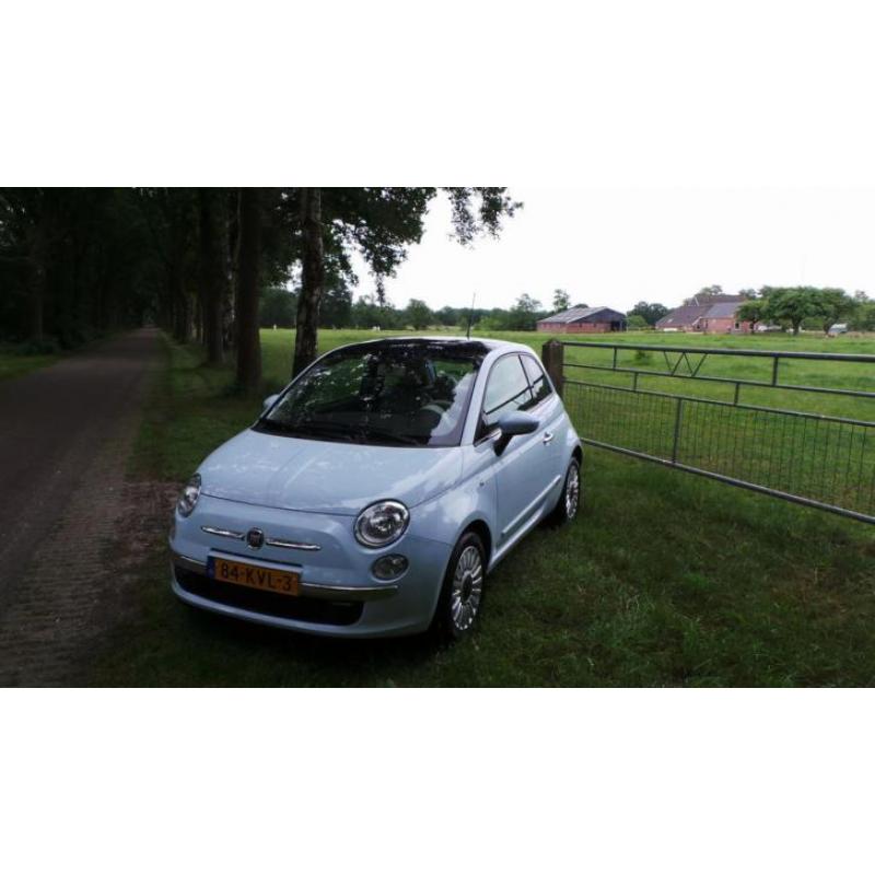 Fiat 500 1.2 Lounge Dualogic 43000 km! sky blue start&go
