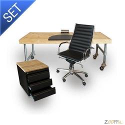 Steigerhout bureau tafel steigerbuis op maat goedkoopste