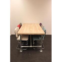 Steigerhout bureau tafel steigerbuis op maat goedkoopste