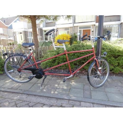 Rode Vittorio Tandem met 24 Versnellingen + Nieuwe Banden