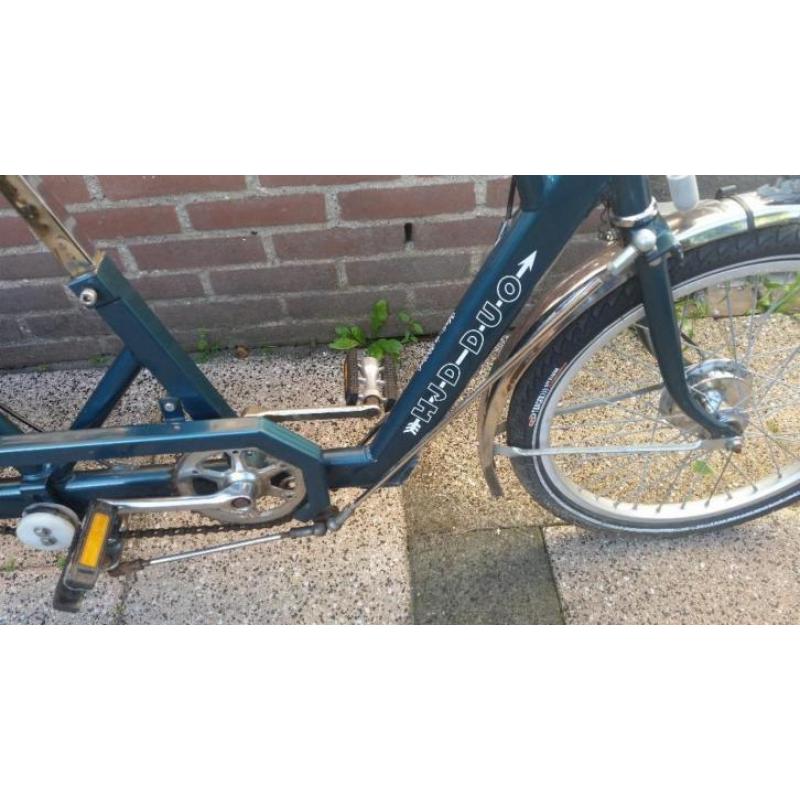 Tandem ouder kind duofiets