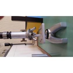 vintage microscoop met lamp