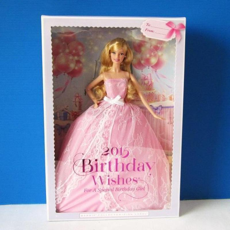 Birthday Wishes BARBIE 2015 NRFB nieuw SALE Mattel koopje