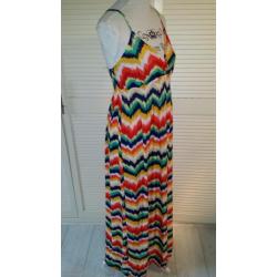 Trendy Smile Ibiza Style Vrolijke LANGE ZOMERJURK M 38/40
