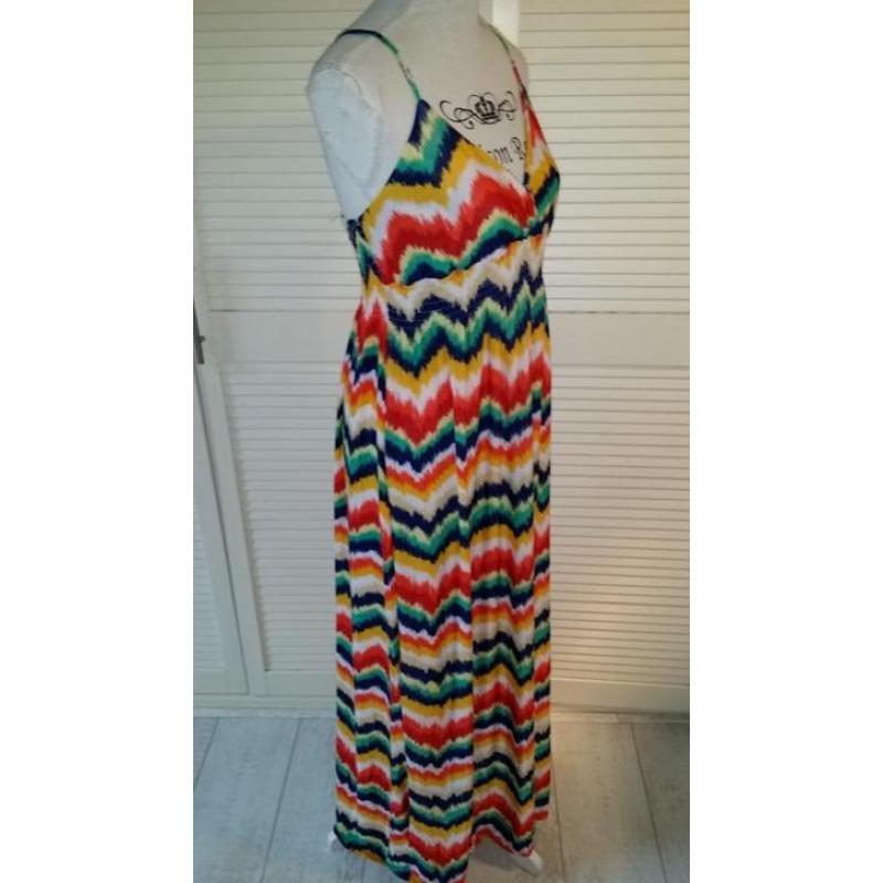Trendy Smile Ibiza Style Vrolijke LANGE ZOMERJURK M 38/40