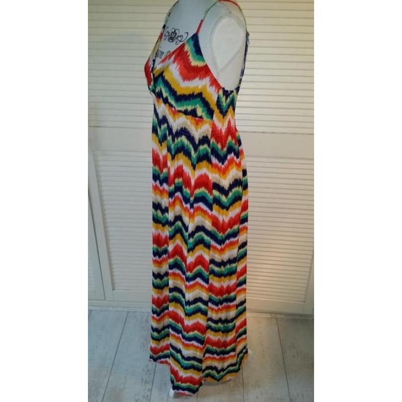 Trendy Smile Ibiza Style Vrolijke LANGE ZOMERJURK M 38/40