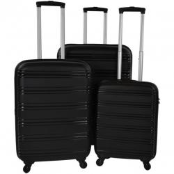 Travelz Kofferset 4-wiel TSA zwart 3-delige set NU 139,00 .