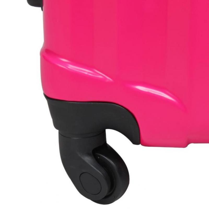 Travelz roze kofferset TSA 4-wiel , 3 koffers, harde koffer