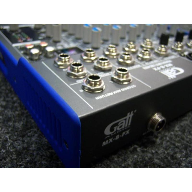 Gatt Audio 8 kanaals Mengtafel MX-8-FX met Effectprocessor