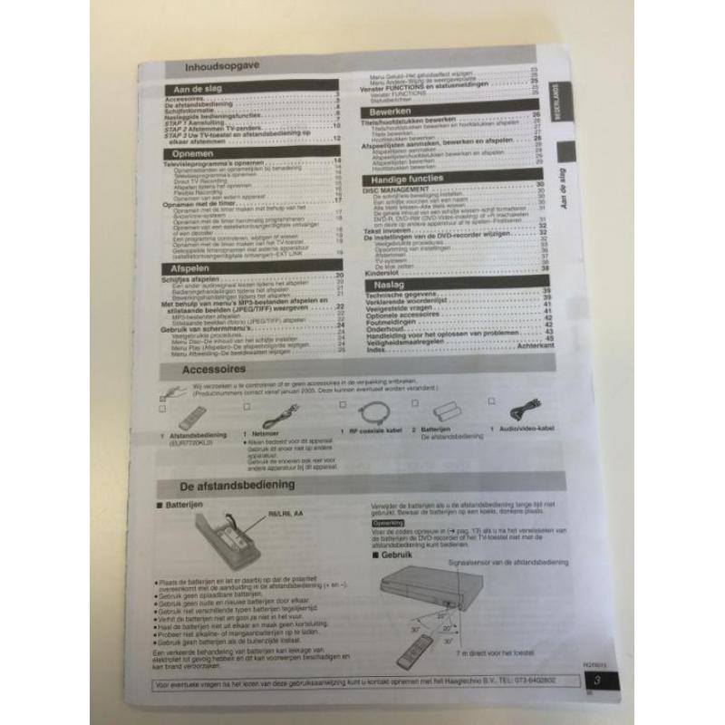 Panasonic Dvd recorder