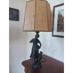 Set bronzen schemerlampen met merkje