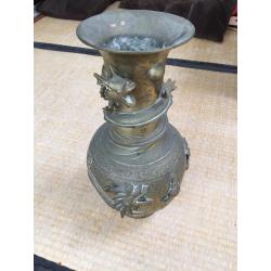 Koperen chinese vaas, antiek