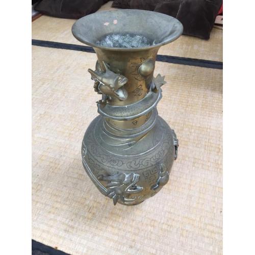 Koperen chinese vaas, antiek