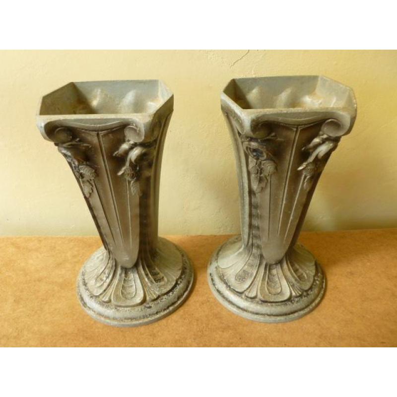 set tuinvazen tuinvaas Jugendstil Frans