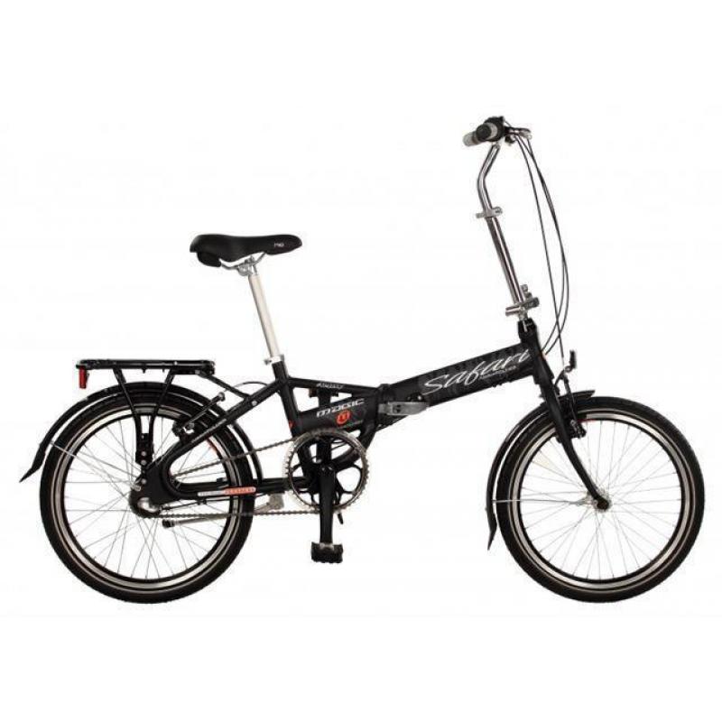 Abrar safari 20 inch unisex 3v v-brake zwart