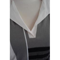 poloshirt beige met print maat 44