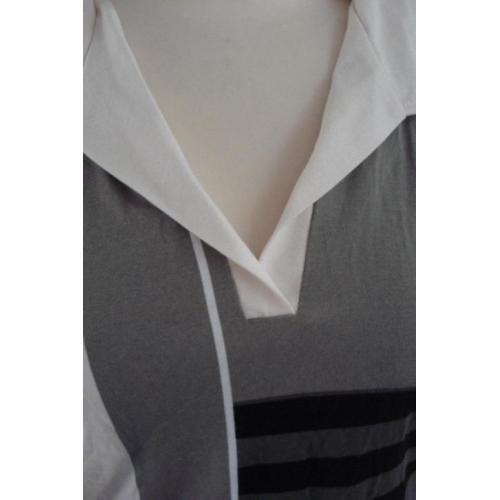 poloshirt beige met print maat 44