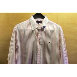 by Just: Tommy Hilfiger, overhemd wit/rood gestreept L