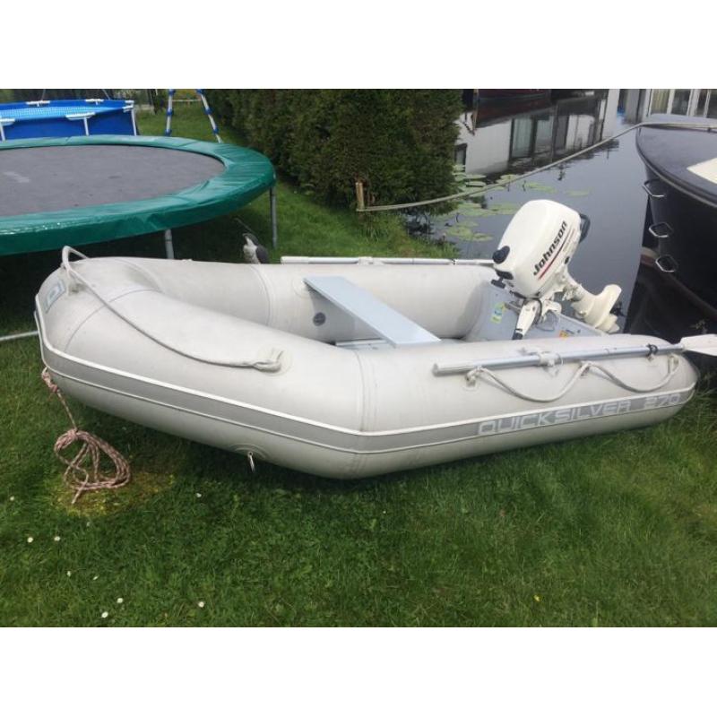 Quicksilver 270 rubberboot evt met motor