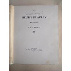 The Collected Papers of Henry Bradley - 1e druk 1928, geb.