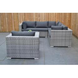 Vegas Luxe Loungeset Kobo Grey Inclusief Stoel
