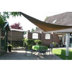 Schaduwdoek Shadesail Schadow Comfort 6x6x6 mtr