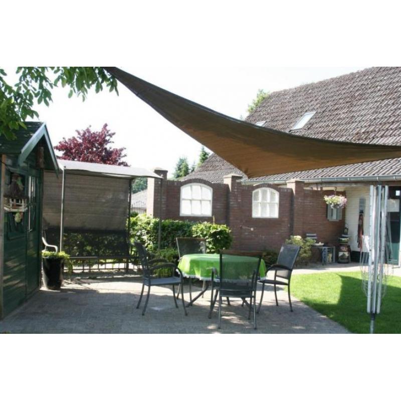 Schaduwdoek Shadesail Schadow Comfort 6x6x6 mtr