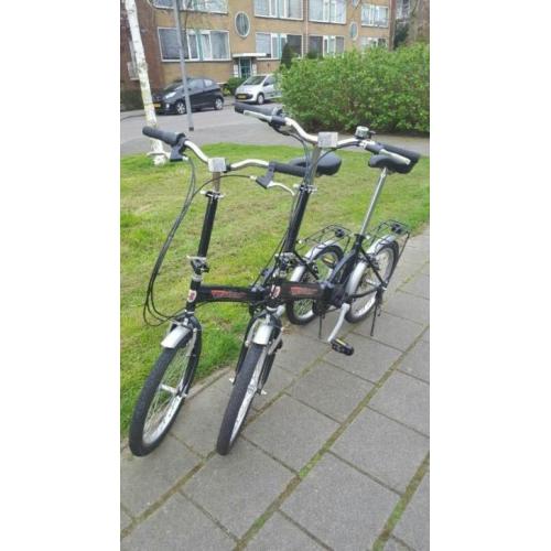 aangeboden set vouwfietsen