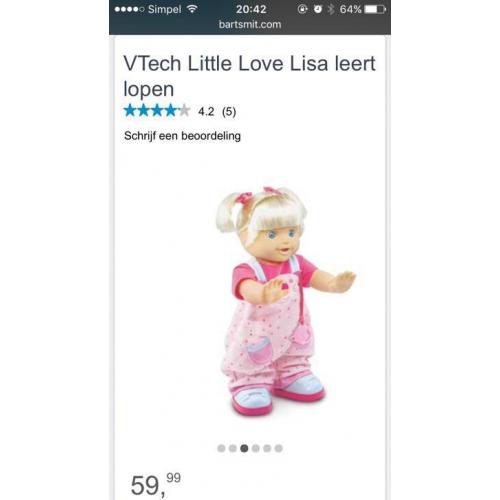 Vtech litle love Lisa leert lopen