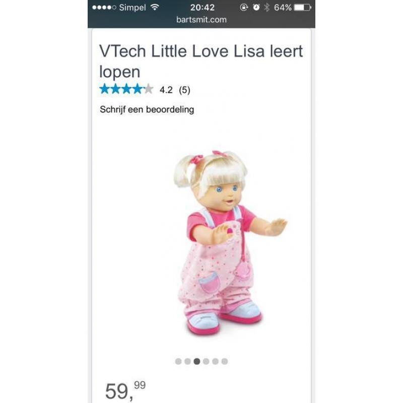 Vtech litle love Lisa leert lopen
