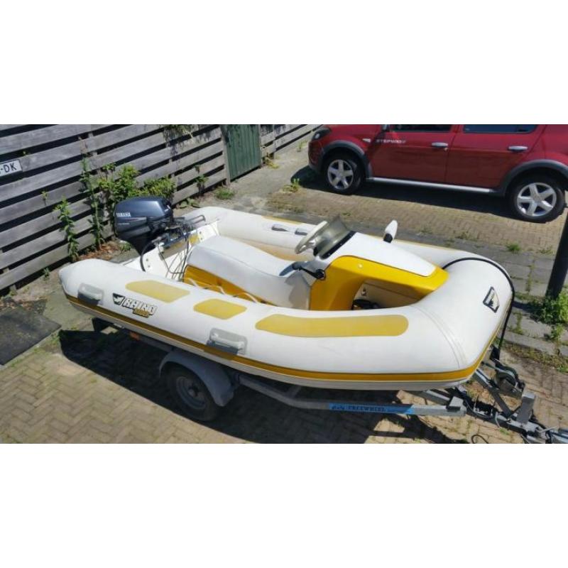 Quicksilver Rhino Rider Rib + trailer & 6pk Yamaha 4 Stroke