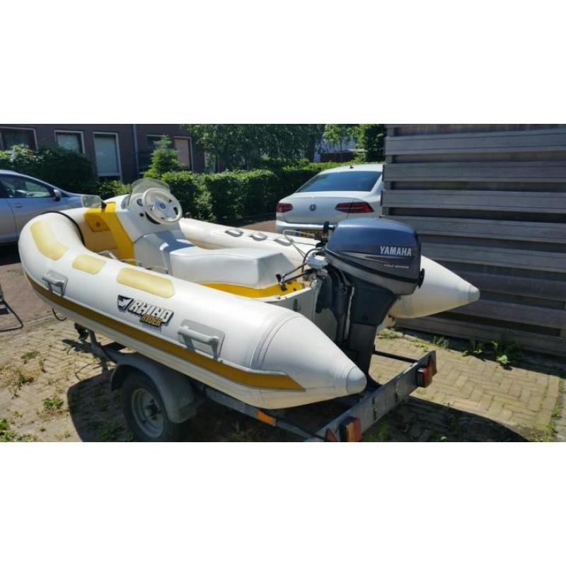 Quicksilver Rhino Rider Rib + trailer & 6pk Yamaha 4 Stroke