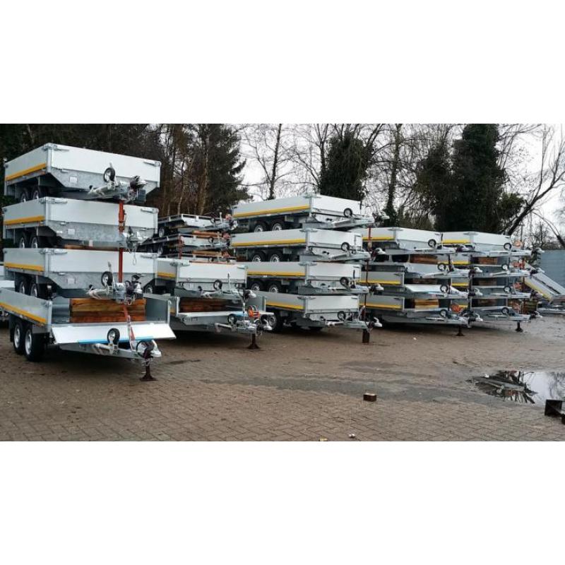 aanhangwagen gesloten plateauwagen kipper huif aanhanger