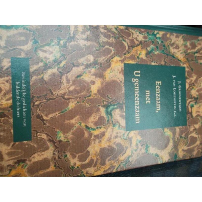 2 boeken van licht op de kandelaar en een gedichten boek