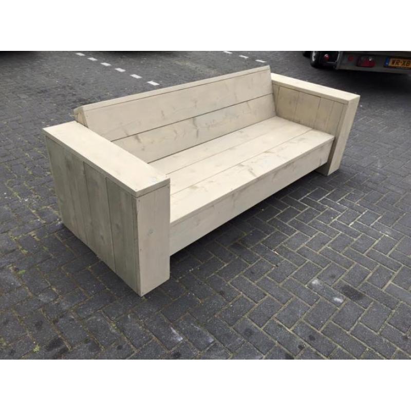 Steigerhouten loungebank, -stoel of -hoekbank (v.a. € 129,-)