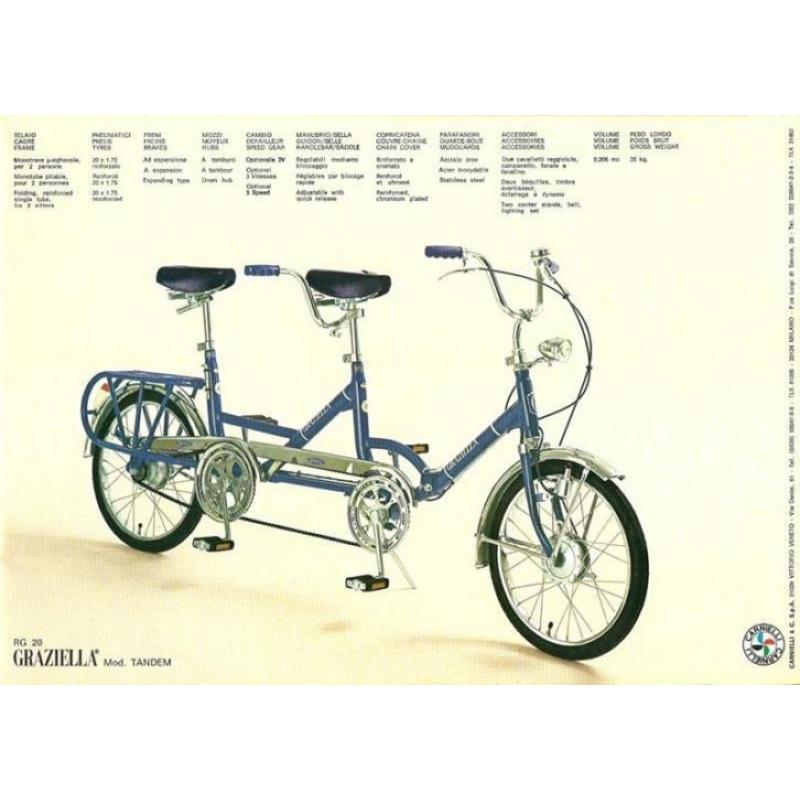 Graziella tandem vouwfiets