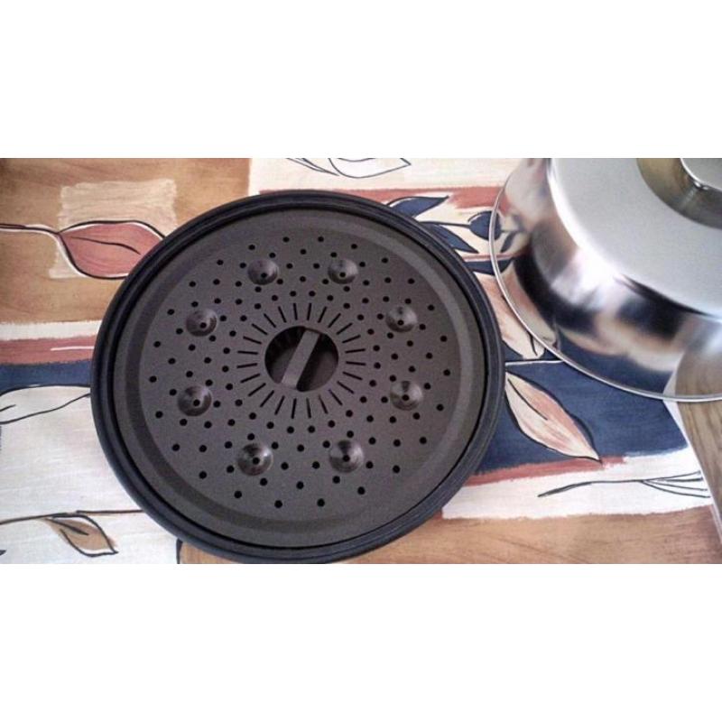 Magnetron stomer Stoomset Stoom set Stoompan Nieuw 28cm rond