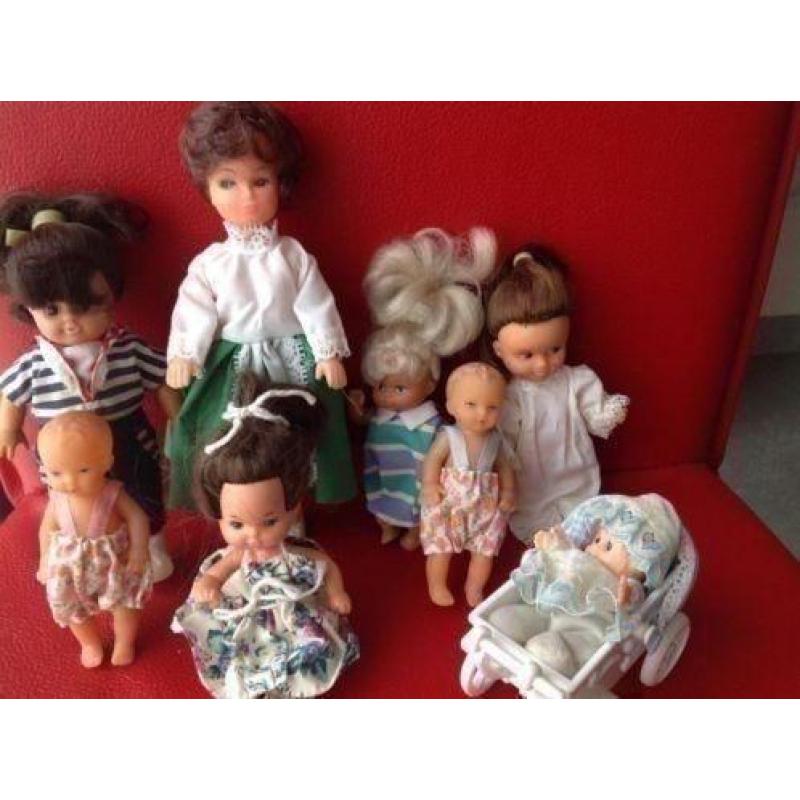 Barbie pop Mattel moeder + kind popjes + Sunshine pop + baby