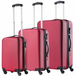 Travelz Horizon ABS kofferset Rood 3 delige koffer set